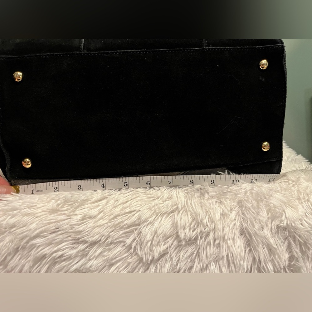Emma Fox suede patchwork bag - Picture 6 of 16